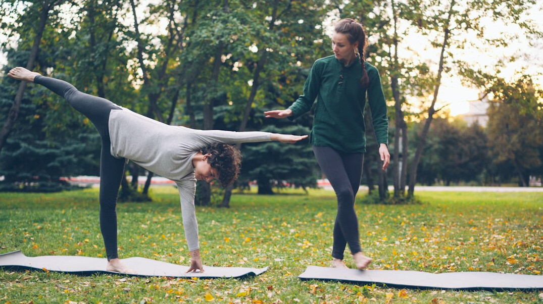 senior people exercising outdoors