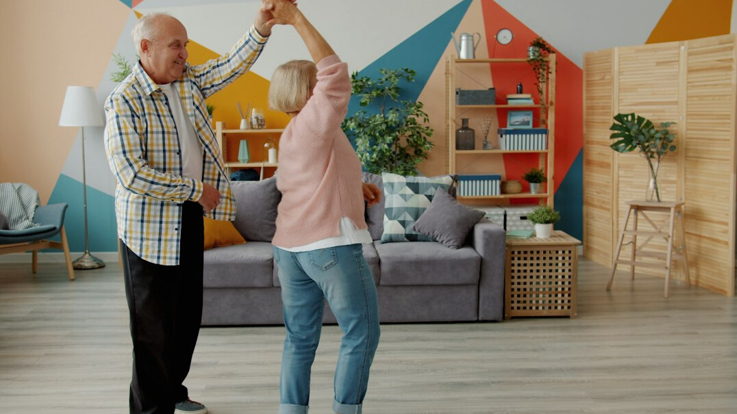 seniors exercising together